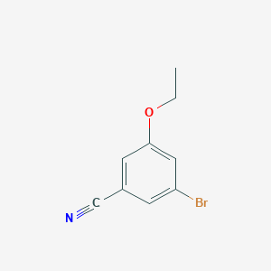 molecular formula C9H8BrNO B8703326 3-Bromo-5-ethoxybenzonitrile 