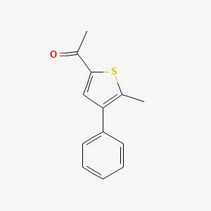 molecular formula C13H12OS B8703340 1-(5-Methyl-4-phenyl-thiophen-2-yl)-ethanone CAS No. 62403-83-2