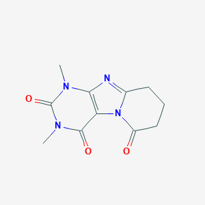 molecular formula C11H12N4O3 B8703423 Theophylline-8-butyric acid lactam 