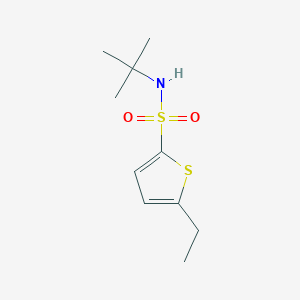 molecular formula C10H17NO2S2 B8703426 N-tert-butyl-5-ethylthiophene-2-sulfonamide 