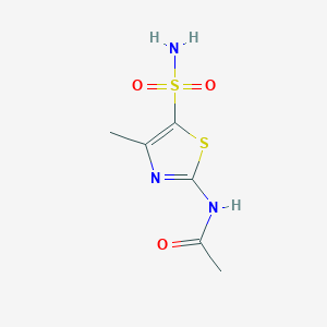 molecular formula C6H9N3O3S2 B8703494 N-(4-methyl-5-sulfamoylthiazol-2-yl)acetamide 