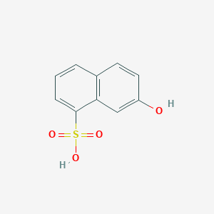 molecular formula C10H8O4S B087035 7-hydroxynaphthalene-1-sulfonic acid CAS No. 132-57-0
