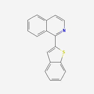 molecular formula C17H11NS B8703584 1-(benzo[b]thiophen-2-yl)isoquinoline CAS No. 435278-00-5