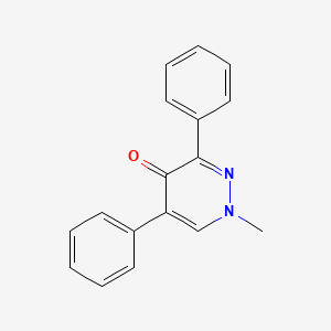 molecular formula C17H14N2O B8703649 1-methyl-3,5-diphenylpyridazin-4(1H)-one CAS No. 59591-31-0