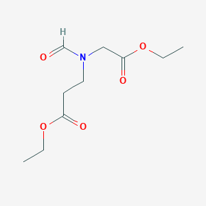 molecular formula C10H17NO5 B8703659 ETHYL 3-(ETHOXYCARBONYLMETHYL-FORMYL-AMINO)PROPANOATE CAS No. 3783-62-8