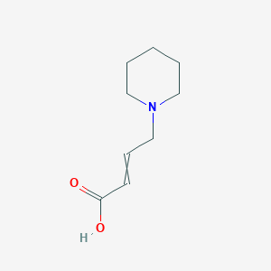 molecular formula C9H15NO2 B8703679 4-(Piperidin-1-yl)but-2-enoic acid CAS No. 4705-43-5