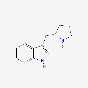 molecular formula C13H16N2 B8703694 3-(pyrrolidin-2-ylmethyl)-1H-indole 