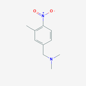 molecular formula C10H14N2O2 B8703709 N,N-dimethyl-1-(3-methyl-4-nitrophenyl)methanamine 