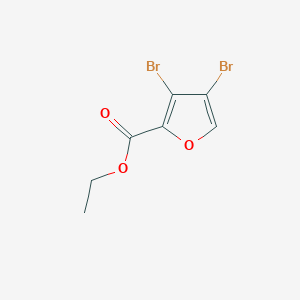 molecular formula C7H6Br2O3 B8703730 Ethyl 3,4-dibromo-2-furoate 