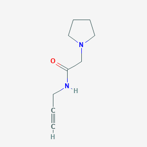 molecular formula C9H14N2O B8703738 N-(prop-2-ynyl)-2-(pyrrolidin-1-yl)acetamide 