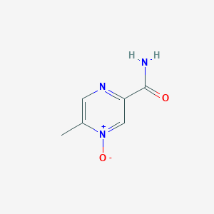 molecular formula C6H7N3O2 B8703748 5-methyl-pyrazin-2-carboxamide-4-oxide CAS No. 51037-25-3