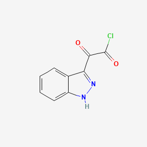 molecular formula C9H5ClN2O2 B8703839 (1H-Indazol-3-yl)(oxo)acetyl chloride CAS No. 474011-82-0
