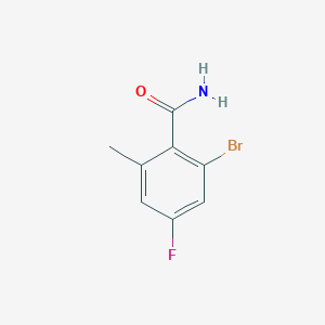 2-Bromo-4-fluoro-6-methylbenzamide