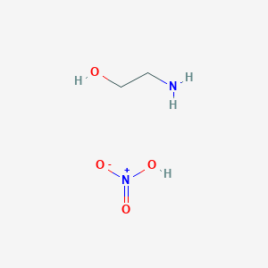 molecular formula C2H8N2O4 B8703875 Ethanol, 2-amino-, nitrate (salt) CAS No. 20748-72-5