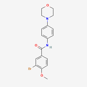 3-Bromo-4-methoxy-N-(4-morpholin-4-yl-phenyl)-benzamide