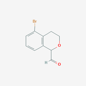 5-bromo-3,4-dihydro-1H-isochromene-1-carbaldehyde