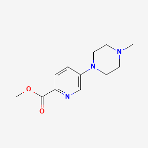 molecular formula C12H17N3O2 B8703913 Methyl 5-(4-methylpiperazin-1-yl)pyridine-2-carboxylate 