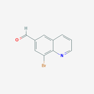 molecular formula C10H6BrNO B8704029 8-BROMOQUINOLINE-6-CARBALDEHYDE 