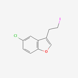 5-Chloro-3-(2-iodoethyl)-1-benzofuran
