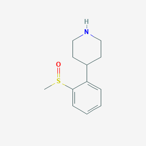 molecular formula C12H17NOS B8704185 4-(2-(Methylsulfinyl)phenyl)piperidine 