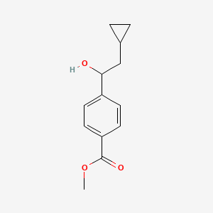 (+/-)-Methyl 4-(2-cyclopropyl-1-hydroxyethyl)benzoate
