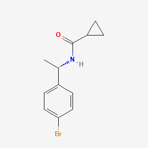molecular formula C12H14BrNO B8704324 N-[(1S)-1-(4-bromophenyl)ethyl]cyclopropanecarboxamide 