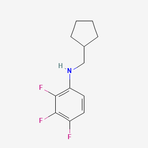 molecular formula C12H14F3N B8704390 N-(Cyclopentylmethyl)-2,3,4-trifluoroaniline CAS No. 919800-12-7