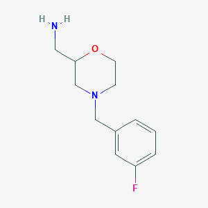 [4-(3-Fluorobenzyl)morpholin-2-yl]methylamine