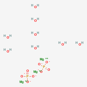 molecular formula H16Mg3O16P2 B087045 Magnesium phosphate, tribasic, octahydrate CAS No. 13446-23-6