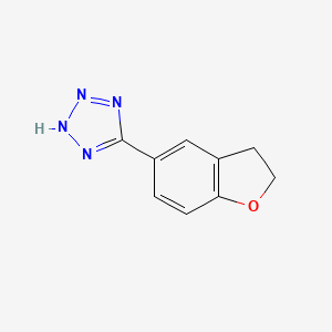 molecular formula C9H8N4O B8704538 5-(2,3-dihydro-1-benzofuran-5-yl)-1H-tetrazole CAS No. 874804-33-8
