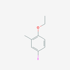 molecular formula C9H11IO B8704545 1-Ethoxy-4-iodo-2-methylbenzene 