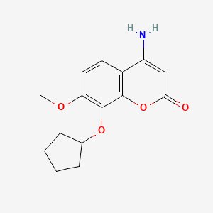4-amino-8-(cyclopentyloxy)-7-methoxy-2H-chromen-2-one