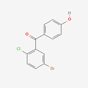 (5-Bromo-2-chlorophenyl)(4-hydroxyphenyl)methanone