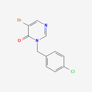 3-(4-chlorobenzyl)-5-bromopyrimidin-4(3H)-one