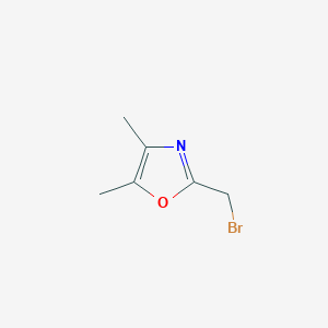 molecular formula C6H8BrNO B8704693 2-(Bromomethyl)-4,5-dimethyl-1,3-oxazole 