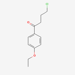 molecular formula C12H15ClO2 B8704703 4-chloro-1-(4-ethoxyphenyl)butan-1-one 