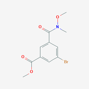 Methyl 3-bromo-5-(methoxy(methyl)carbamoyl)benzoate