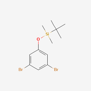 molecular formula C12H18Br2OSi B8704802 Tert-butyl(3,5-dibromophenoxy)dimethylsilane 