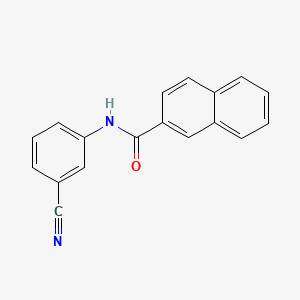 N-(3-cyanophenyl)naphthalene-2-carboxamide