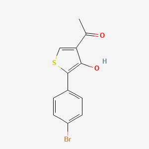 B8704843 2-(4-Bromophenyl)-3-hydroxy-4-methylcarbonyl thiophene CAS No. 885603-11-2