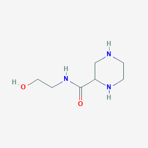 molecular formula C7H15N3O2 B8704854 N-(2-Hydroxyethyl)piperazine-2-carboxamide CAS No. 85817-20-5