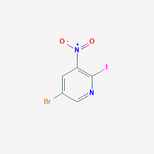 molecular formula C5H2BrIN2O2 B8704859 5-Bromo-2-iodo-3-nitropyridine CAS No. 1086838-47-2