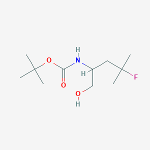 molecular formula C11H22FNO3 B8704965 (S)-TERT-BUTYL (4-FLUORO-1-HYDROXY-4-METHYLPENTAN-2-YL)CARBAMATE 