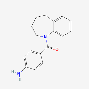 molecular formula C17H18N2O B8705024 1-(4-aminobenzoyl)-2,3,4,5-tetrahydro-1H-benzazepine CAS No. 137973-03-6