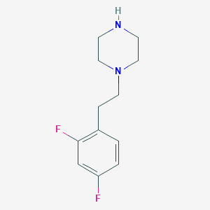 molecular formula C12H16F2N2 B8705063 1-[2-(2,4-Difluorophenyl)ethyl]piperazine 
