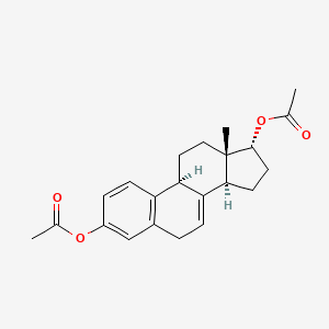 molecular formula C22H26O4 B8705098 Estra-1,3,5(10),7-tetraene-3,17alpha-diol diacetate CAS No. 61786-04-7