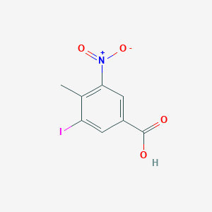 molecular formula C8H6INO4 B8705102 3-iodo-4-methyl-5-nitrobenzoic acid 