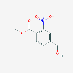 molecular formula C9H9NO5 B8705116 Methyl 4-(hydroxymethyl)-2-nitrobenzoate 