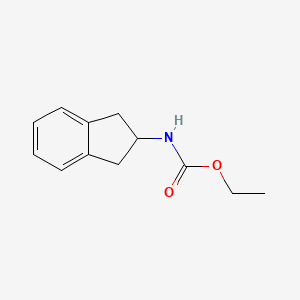 molecular formula C12H15NO2 B8705143 Ethyl (2,3-dihydro-1H-inden-2-yl)carbamate CAS No. 24446-27-3