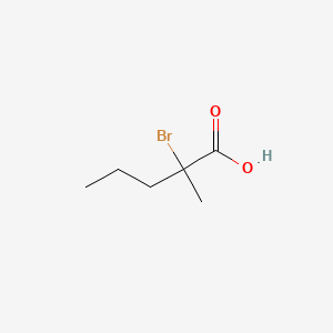 molecular formula C6H11BrO2 B8705187 2-bromo-2-methyl-valeric acid 